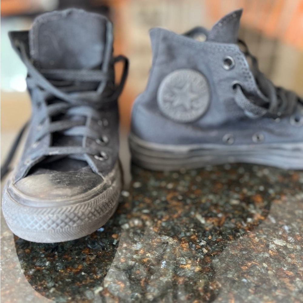 Men’s Classic Black High-Top Sneakers